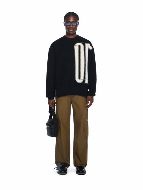 Off-White Big Off Knit Crewneck Sweater