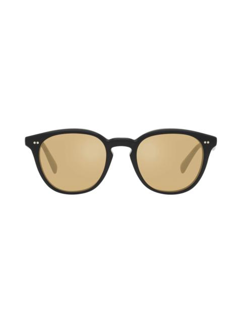 Oliver Peoples Desmon Sun 48mm Polarized Round Sunglasses