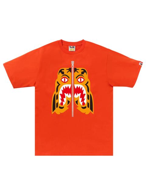 A BATHING APE BAPE Tiger Tee Orange REVERSIBLE