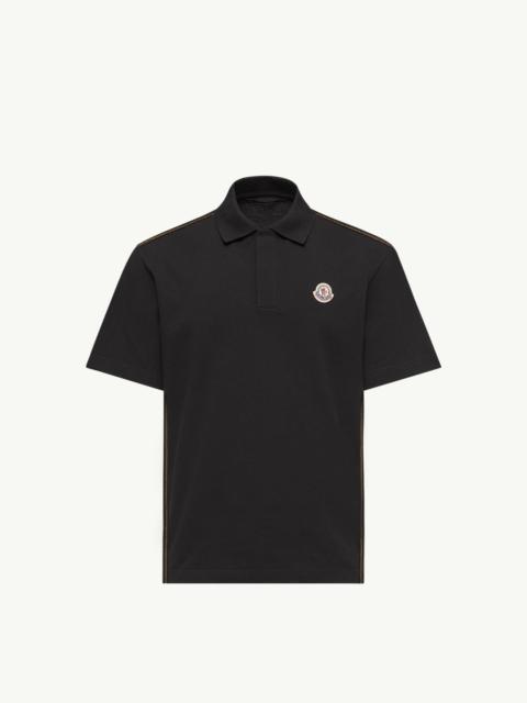 Moncler Logo Cotton Piquet Polo Shirt