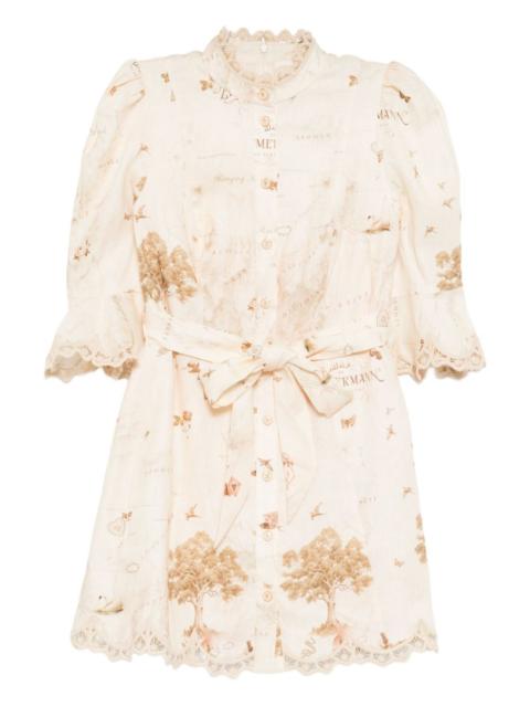 Zimmermann applique mini dress