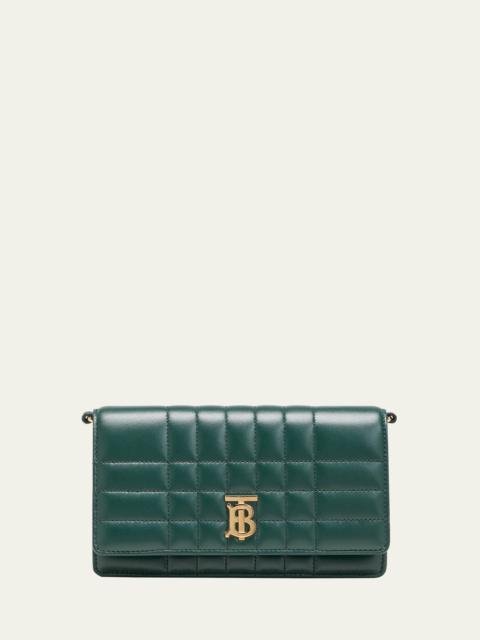 Lola Check Quilted Leather Clutch Bag