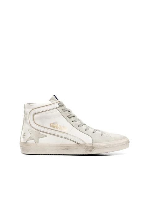 Golden Goose Slide leather high-top trainers