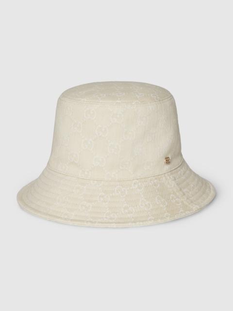 GG denim bucket hat