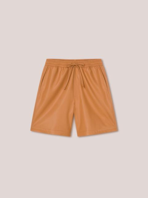 Nanushka DOXXI - OKOBOR™ alt-leather shirt shorts - Tan