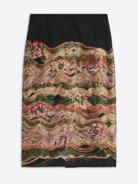 Dries Van Noten EMBROIDERED SKIRT