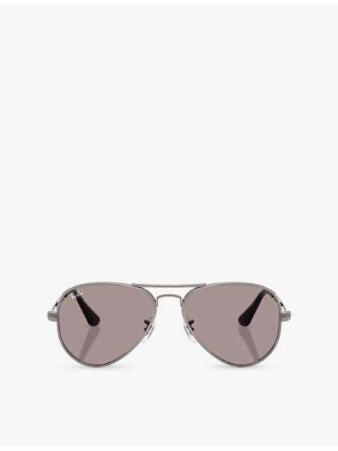 Ray-Ban RB3925 Aviator-Frame Metal Sunglasses