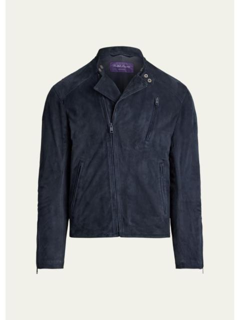 Ralph Lauren Men's Suede Moto Jacket