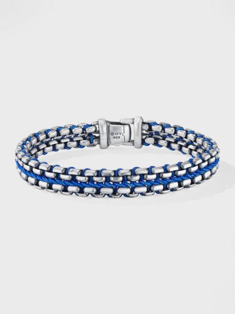 DAVID YURMAN Men's Woven Box Chain Bracelet in Silver, 12mm