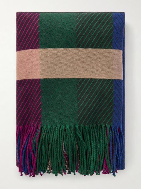 GABRIELA HEARST Halo Fringed Striped Cashmere Scarf