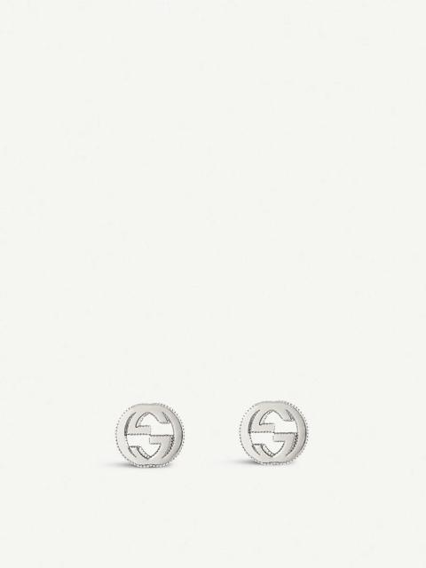 Interlocking G sterling silver earrings