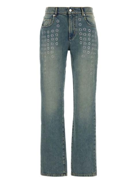 gimaguas Emily eyelet-embroidered jeans