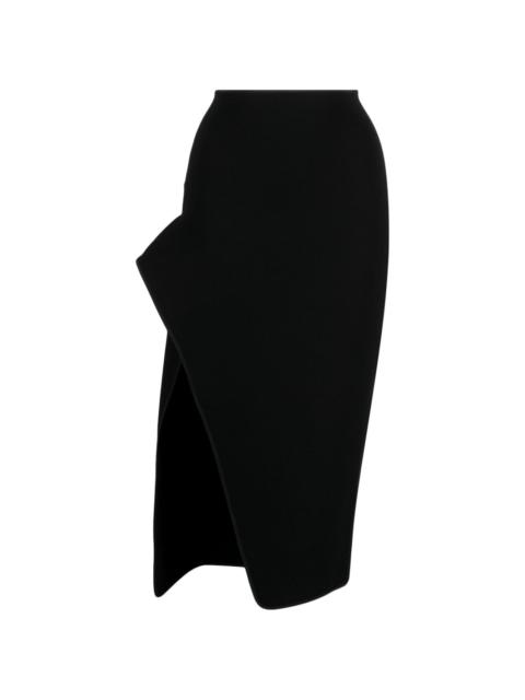 MATICEVSKI asymmetric midi skirt