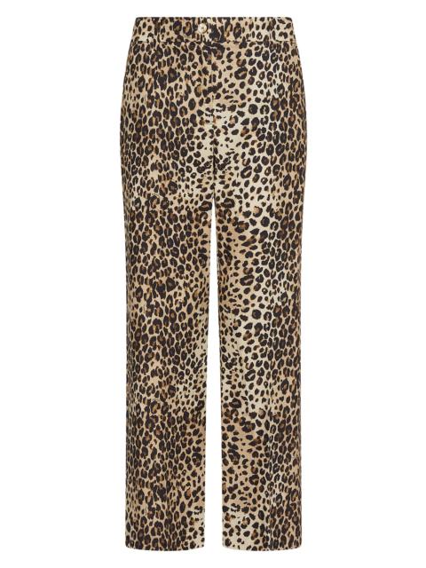 MARELLA Women's Linen Blend Basketweave Trousers