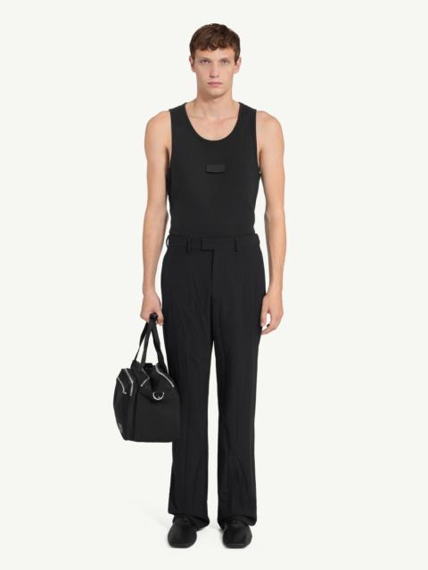 MM6 Maison Margiela Creased wool-blend trousers