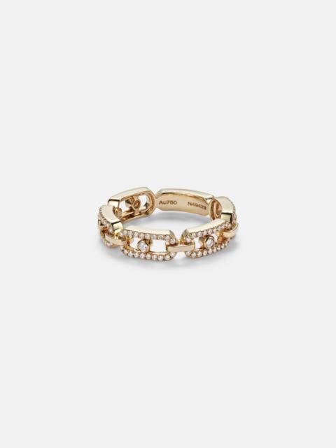 MESSIKA Move Link 18kt gold ring with diamonds