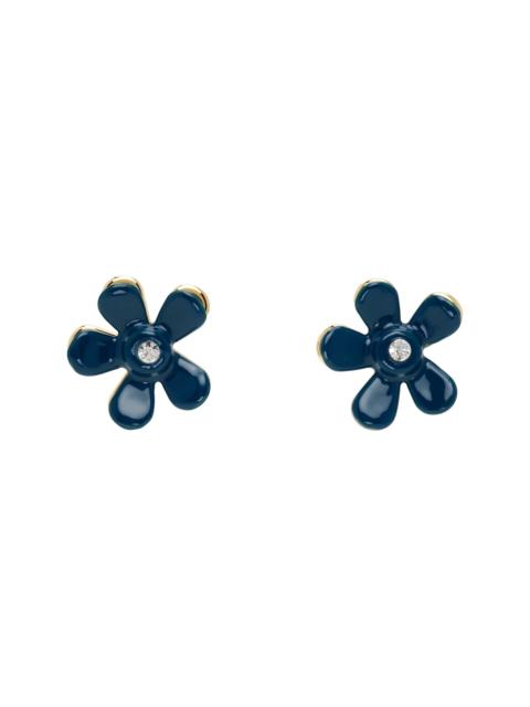 Marni Blue & Gold Flower Pop Earrings