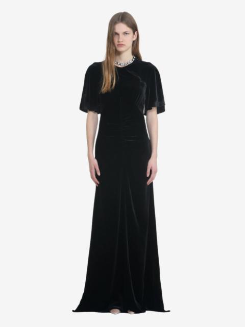 N°21 LONG VELVET DRESS WITH BACKLESS