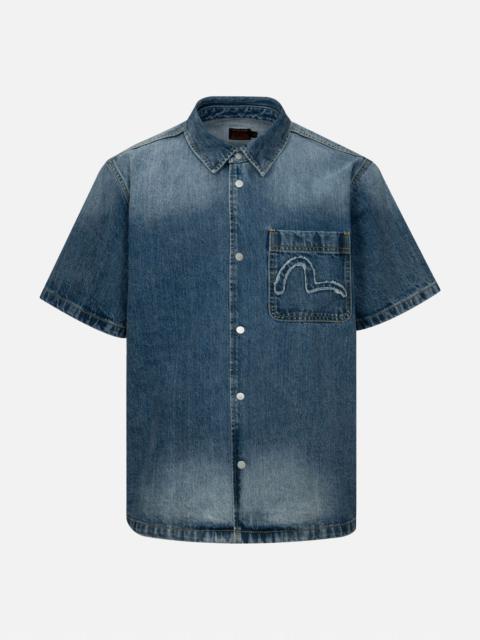 さらに100円引き◆YESEYESEE◆Loose Fit Denim Half Shirts 51cSzyQRZ+L._UY1000_.jpg