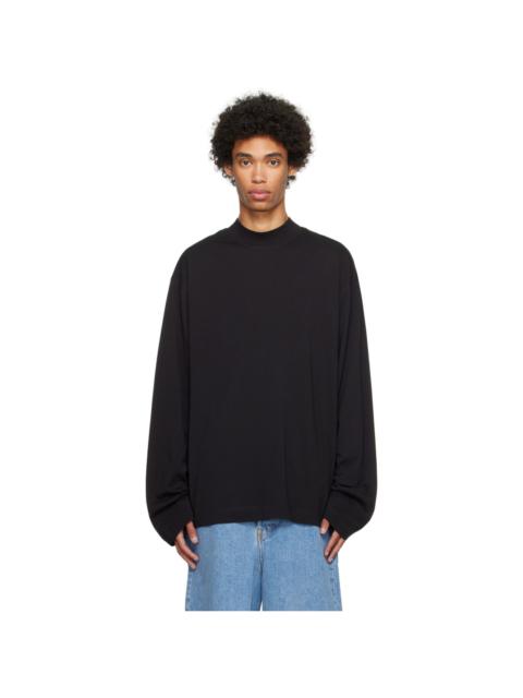 Black Mock Neck Sweater