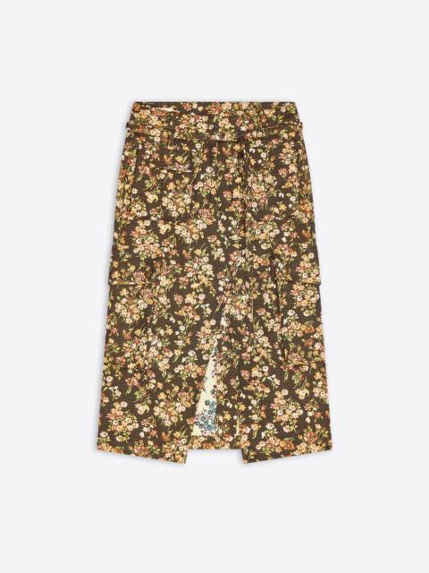 Dries Van Noten FLORAL CARGO SKIRT