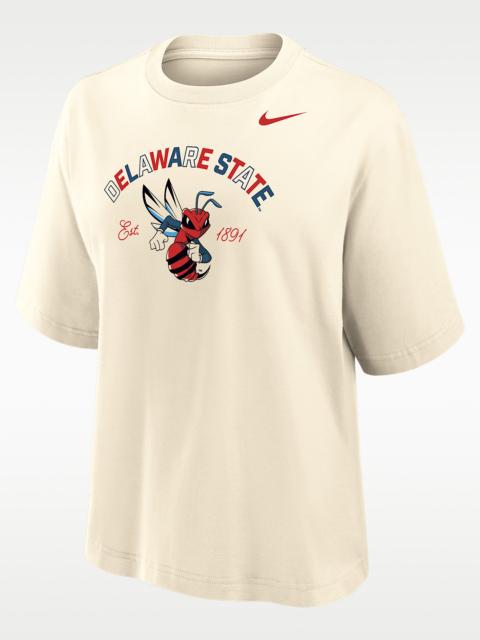 Nike Nike College (Delaware State) Women's Boxy Cotton T-Shirt