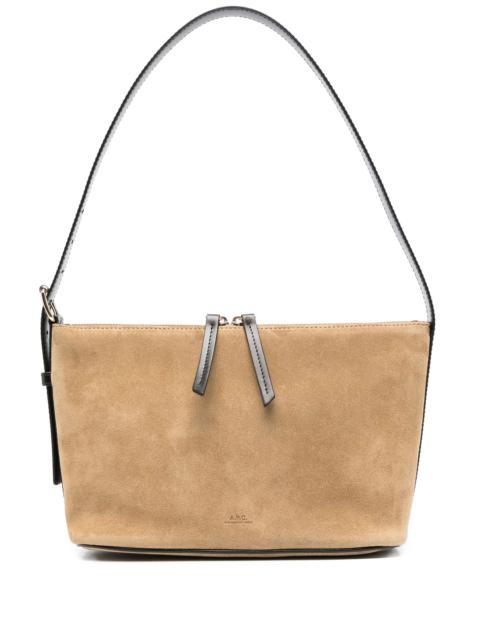 A.P.C. A.p.c. Suede Zip-fastening Shoulder Bag