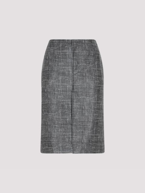 Bottega Veneta Bottega Veneta Printed Midi Leather Skirt