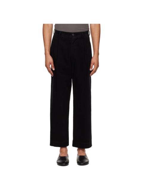 Black Pleated Trousers