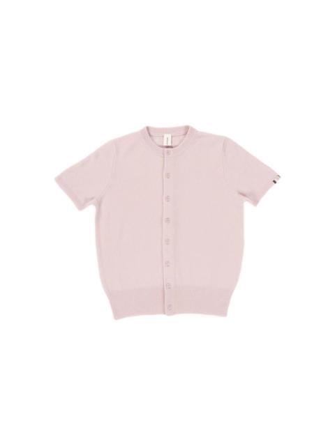extreme cashmere Nº 399 short-sleeve button-up cardigan