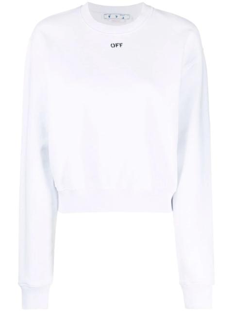 Off-White Off-stamp cropped sweatshirt
