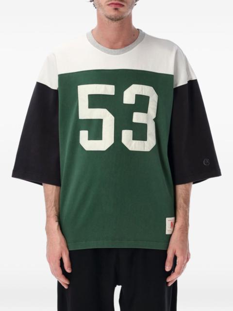 Champion colorblock number-patch T-shirt