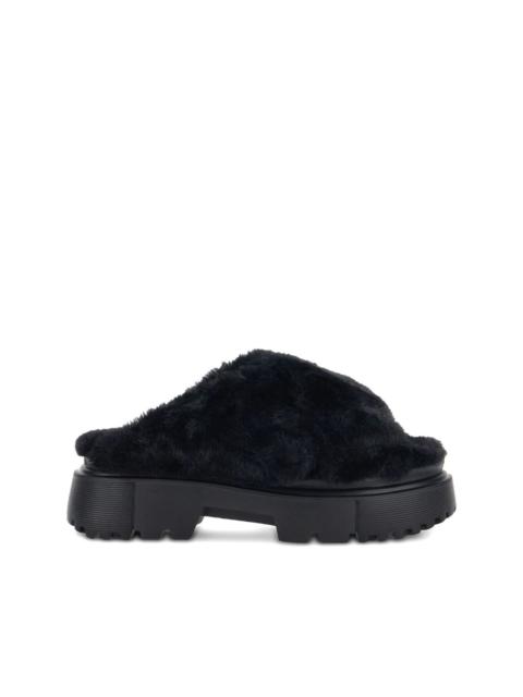 HOGAN crossed bands slides