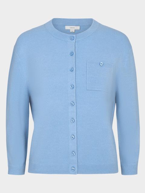 Vince Cashmere-Blend Pocket Cardigan