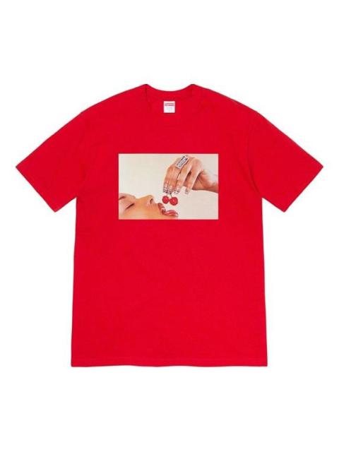 Supreme Supreme SS20 Week 1 Cherries Tee Cherry Short Sleeve Unisex Red SUP-SS20-283