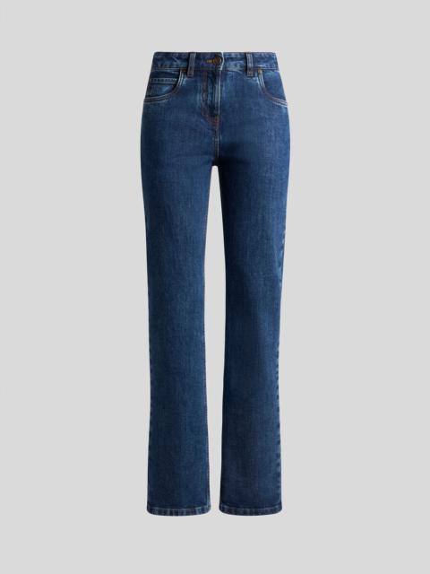 【送料&関税込】Etro Jeans With Logo Embroidery Etro JEANS WITH EMBROIDERY | REVERSIBLE