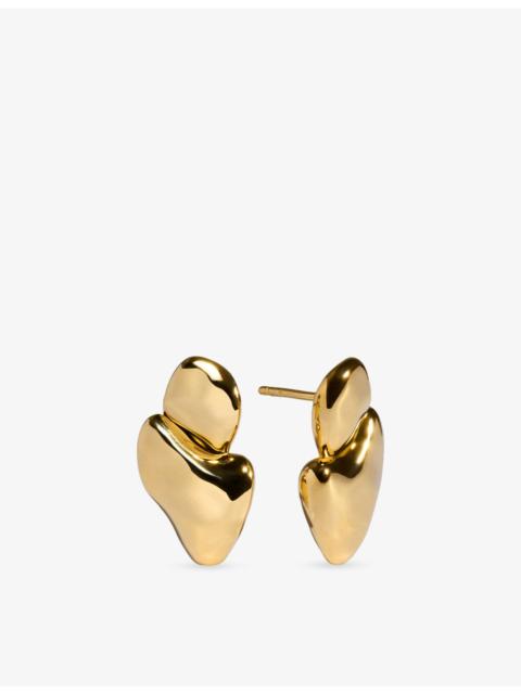 MONICA VINADER Odyssey 18ct Yellow Gold Vermeil Stud Earrings