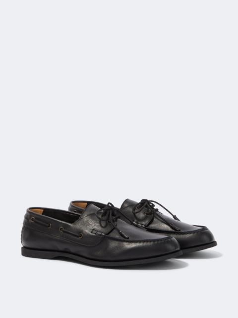 FRESCOBOL CARIOCA Marina leather boat shoes
