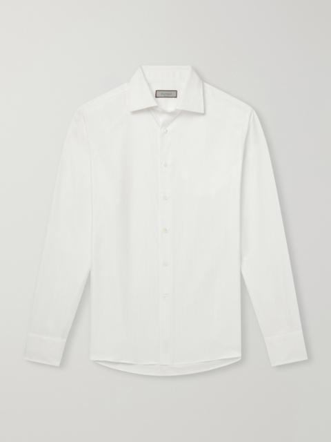 Canali Cotton-Herringbone Shirt
