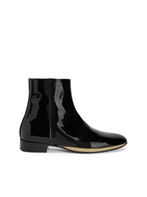 Giuseppe Zanotti GZ Flash patent-finish boots