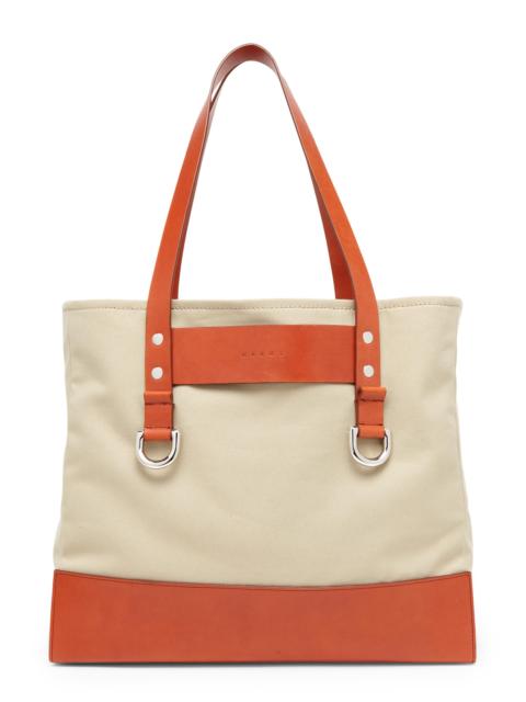 Marni Men's Logo Tote Bag - Cement Henne