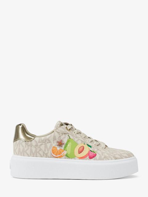 MICHAEL KORS Romey Embellished Signature Logo Sneaker