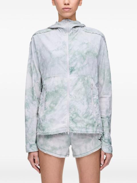 Y-3 AOP tie-dye hooded jacket