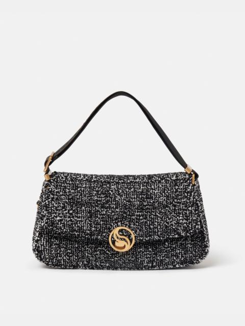 S-Wave Padded Tweed Shoulder Bag