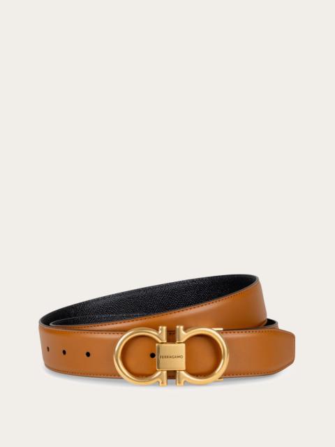 FERRAGAMO Reversible and adjustable Gancini belt
