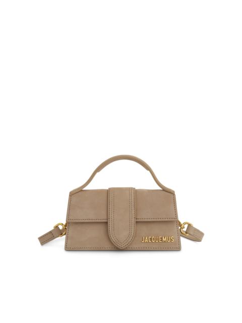 Le Bambino Mini Leather Bag in Dark Beige