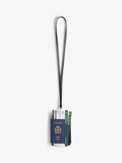 BALENCIAGA Men's Passport Phone Holder in Passport Blue