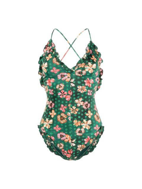 Giordana floral-print swimsuit