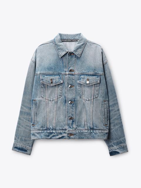 Alexander Wang Distressed Logo Game Jacket