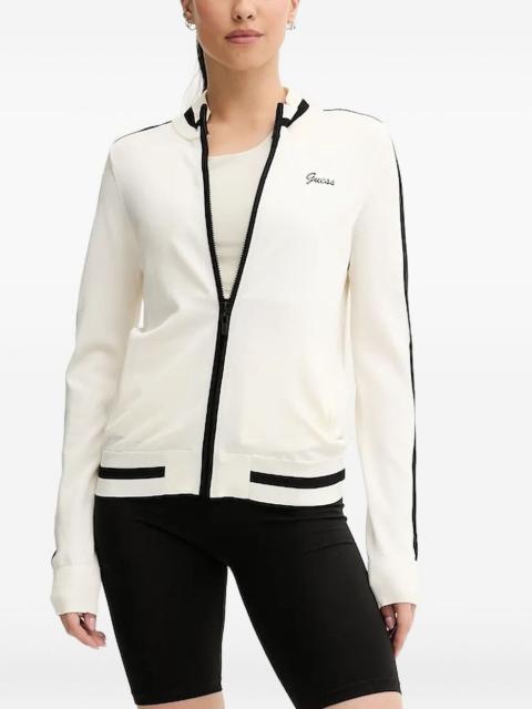 GUESS USA zip-front panelled sweatshirt